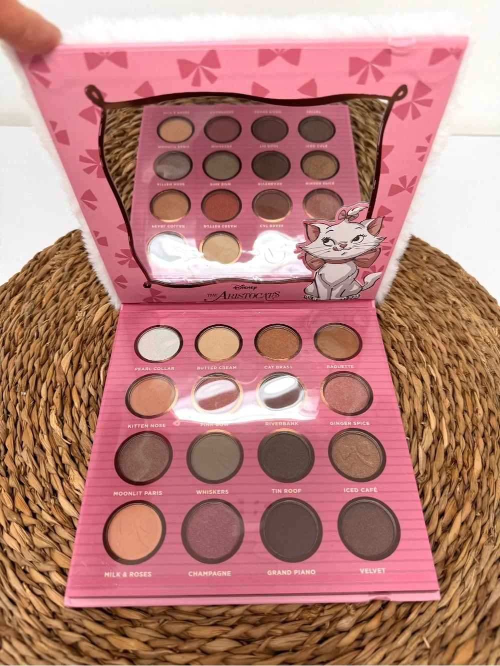 DISNEY The Aristocratics Marie Plush Fuzzy Eyeshadow Palette, NEW